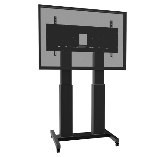 Elektrisch höhenverstellbarer Display Rollwagen mit XL Rahmen SCETADB
