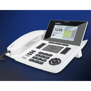 AGFEO ST 56 IP SENSORfon reinweiß – 6101635 Für ES- (ab Version 2.2) und HyperVoice Systeme. Bewegliches und beleuchtetes TFT-Farbdisplay mit optimierter Widgetdarstellung, Tastaturbeleuchtung, Steuerkreuz für effektive Bedienung, Annäherungssensor (Display, Tonruf, Tastenbeleuchtung), Soft-Keys, flaches Design und wandmontagefähig ohne zusätzlichen Halter, Aufstellbügel für 2 untersch. Neigungswinkel, self-labeling Beschriftungsfeld (inkl. Umschaltung einer Ebenenanzeige), 10 Funktionstasten mit 20 Funktionen auf 2 Ebenen mit Status LED für beide Ebenen bei Umschaltung, Hauptdisplay und self labeling Beschriftungsfeld inkl. Darkmode, Busylight (2farbig), Anzeige von Türbild und Kontaktfoto, individualisierbare Klingelmelodien via WEB Frontend. Anschlussmöglichkeit von schnurgeb. Headsets, DHSG Varianten oder BT-Headsets via optionalem BT-Modul 50. Vollumfängliche CTI Steuerung via TAPI und AGFEO Dashboard PC-Client. Anbindung via LAN. Für PoE Betrieb (Power over Ethernet) geeignet bzw. separates Netzteil (6100826) erforderlich! EAN / GTIN: 4021972016352