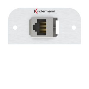 Kindermann Konnect 54 alu Cat-6A Anschlussblende Halbblende Buchse Aluminium  7441000423 Erzielen Sie maximale Netzwerkleistung mit der Kindermann Anschlussblende. Diese hochwertige Netzwerklösung sorgt für stabile, schnelle und zukunftssichere Verbindungen in professionellen Umgebungen. Halbblende Anschluss rückseitig: Schneid-/Klemmtechnik Anschluss frontseitig: Buchse Gehäuse Aluminium exoliert Größe 54 x 54 mm Mindesteinbautiefe 52 mm