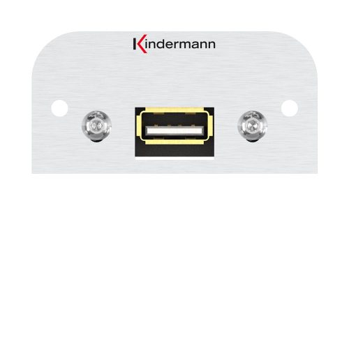 Kindermann Konnect 54 alu Halbblende - USB 2.0 (TypA) 7441000522