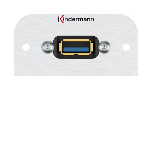 Kindermann Konnect 54 alu Anschlussblende, USB 3.0 7441000529