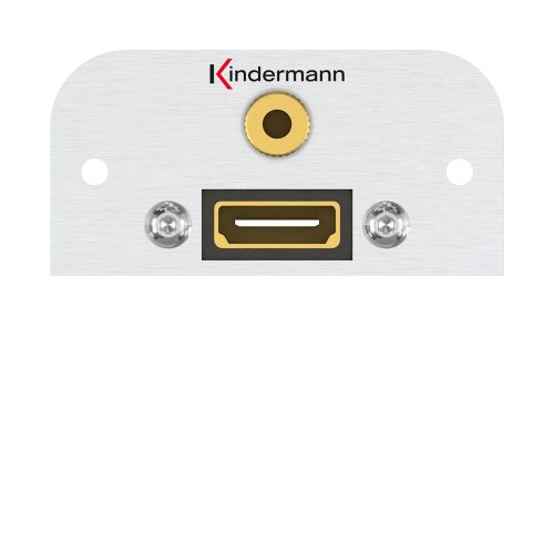 Kindermann Konnect 54 alu - Halbblende HDMI, Audio Klinke 7441000589