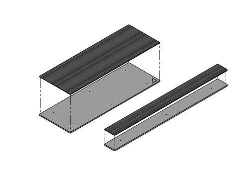 Kindermann CablePort flex Träger für individuelle Oberflächen 7448000014 Der Träger ermöglicht eine perfekte Integration von Anschlüssen in jede Tisch- oder Möbeloberfläche. Individuell anpassbar – ermöglicht die Integration in verschiedene Tisch- und Möbeloberflächen Für CablePort flex 4-fach