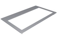 Kindermann CablePort flex Aluminiumrahmen 6-fach mit Facette, natur eloxiert, für FLEX 45 Module in Tischanschlussfeldern