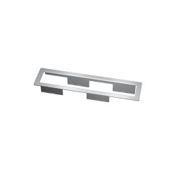 Kindermann CablePort frame Einbaurahmen 6-fach Aluminium, für Konnect 54 Module, Tischanschlussfeld