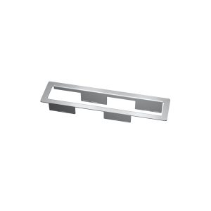 Kindermann CablePort frame 6-fach, Aluminium  7449000021 Multimediaeinbaulösung zur Anwendung im Büro, Konferenzraum, Verkaufsraum, Schaufenster, Hotel etc. Überall einsetzbar - z.B. im Tisch, in Arbeitsplatte Natur eloxiert Einbautiefe inklusive Schrauben: ca. 60 - 75 mm Ausschnitt in Tisch oder Wand: 325 + 1 mm x 60 + 1 mm Plattenstärke: ca. 10 - 40 mm Entsprechenden Modulträger zusätzlich bestellen!