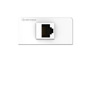 Kindermann Konnect design click Blende CAT 6A 7456000527 Diese Blende vereint modernes Design mit herausragender Funktionalität und bietet eine elegante Lösung für Ihre Netzwerkverbindungen. Der CAT 6A Anschluss ermöglicht eine blitzschnelle und zuverlässige Datenübertragung, ideal für hochleistungsfähige Netzwerke. Der praktische Click-Mechanismus sorgt für eine mühelose und schnelle Montage und Demontage. Langlebige und robuste Materialien garantieren eine lange Lebensdauer und eine ansprechende Optik. Halbblende Frontblende aus Kunststoff RAL 9010 weiß werkzeugfreie Montage Größen 50 x 25, 54 x 27, 55 x 28 mm