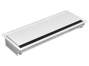 Bachmann CONI Einbaurahmen, lang, in weiß 911.001 Der Bachmann CONI Einbaurahmen in Weiß bietet eine elegante, platzsparende und funktionale Lösung für die Integration von Strom- und Datenanschlüssen in Büros, Konferenzräumen und Home-Offices. Mit seinem schlichten und modernen Design fügt er sich harmonisch in jede Arbeitsumgebung ein und ermöglicht eine geordnete, professionelle und aufgeräumte Tischoberfläche. Platzsparende und unauffällige Integration – sorgt für eine aufgeräumte Optik. Flexible Anschlussmöglichkeiten – kompatibel mit dem Bachmann CONI System für Strom- & Datenmodule. Einfache und schnelle Montage – für eine mühelose Installation in Tischoberflächen. Außenmaße 387 x 151 mm Einbaumaße 375 x 139 mm Einbautiefe beträgt 56 mm geeignet für Plattenstärken ab 16 mm Ob in Büros, Konferenzräumen oder modernen Home-Offices – der Bachmann CONI Einbaurahmen in Weiß verbindet, Funktionalität und Flexibilität für eine Effiziente und elegante Arbeitsplatzgestaltung