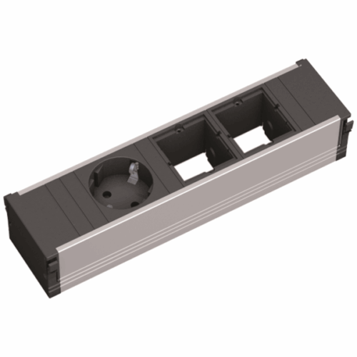 Die Bachmann CONI 912.002 bringt Strom und zwei individuell bestückbare Anschlüsse direkt auf die Tischoberfläche. Kompakt, flexibel und elegant – für moderne Arbeitsumgebungen mit Anspruch. Eine smarte Lösung, wenn Funktion und Design Hand in Hand gehen sollen.