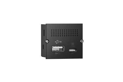 Bachmann Mini Port Replikator mit USB-C PD 100W 2x USB-A 917.229 USB Typ C PD 2.0 bis zu 100 W (20 Vcd/3,0A) 2 x USB Typ A Daten (5 V 500 mA max) Mini Display Port 1.2 (UHD 3840 x 2160 @ 60 Hz) Ethernet 100 Mbps RJ45 Socket Stromeingang USB Typ C bis zu 100 W Maße (B x H x T): 4,0 cm x 4,2 cm x 3,7 cm Gewicht: 0,05 kg In fast alle Bachmann Tischanschlussfelder integrierbar (z.B. Desk2, PIX, POWER FRAME und ConiDuo) Zubehör wie Anschlusskabel, Ladeadapter und Adapterkabel sind nicht im Lieferumfang enthalten. Inkl. 2 Schrauben und Montageanleitung Material: Kunststoff