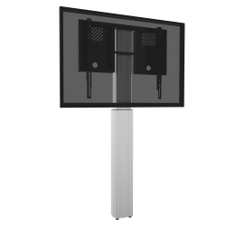 Elektrisch höhenverstellbare TV und Monitor Wandhalterung, Lite Serie mit 70 cm Hub RLI10070WK Wandmontierte Höhenverstellung mit Anti-Kollisionsschutz H 108 - 178 x B 89 x T 17 cm Display von 55" bis 86" VESA 200x200 - 800x600 Displayhalterung mit Schnellspannverschluss Traglast bis max. 136 kg Hubweg: motorisch 70 cm Farbe: Säule in natureloxiert Lieferumfang: 4 Bodenausgleichsfüße, zwei Wandmontagewinkel (7 cm Wandabstand), Kabelbedienteil zur Höhenverstellung Systemeigenes Kabelmanagement Lieferung erfolgt kartonverpackt