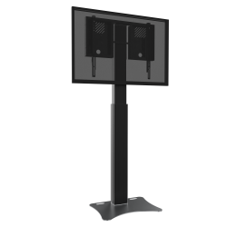 Elektrisch höhenverstellbarer Monitorständer und Monitor Halterung mit Kollisionsschutz RLI12090PBK Höhenverstellung mit Bodenplatte und Anti-Kollisionsschutz H 127 - 217 x B 89 x T 53 cm Display von 55" bis 86", VESA 200x200 - 800x600 Displayhalterung mit Schnellspannverschluss Traglast bis max. 136 kg Hubweg: motorisch 90 cm Farbe: Säule in schwarz Bodenplatte in schwarz Inkl. Kabelbedienteil zur Höhenverstellung Systemeigenes Kabelmanagement Lieferung erfolgt kartonverpackt
