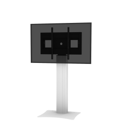Displayständer und Monitor Wandhalterung SCETANHVP12 Wandmontiert ohne Höhenverstellung H 176 x B 89 x T 53 cm Display von 55" bis 100" VESA 200x200 - 800x600 Displayhalterung mit Schnellspannverschluss Traglast bis max. 250 kg Höhe Säule: 120 cm Farbe: Säule in natureloxiert Bodenplatte in Silber Lieferumfang: 4 Bodenausgleichsfüße, zwei Wandmontagewinkel (7 cm Wandabstand) Systemeigenes Kabelmanagement Lieferung erfolgt in Packstücken
