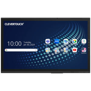 Die Clevertouch UX PRO Edge Serie bietet interaktive 4K-Displays mit präziser FlatFrog InGlass™ Technologie, ideal für moderne Besprechungsräume und kollaborative Umgebungen. Sie ermöglicht eine nahtlose Zusammenarbeit durch einfache Bedienung und umfassende Integrationen.