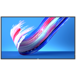 Philips Ultra HD-Display Überzeugt mit einer hochauflösenden Ultra HD-Darstellung und einer außergewöhnlichen Bildqualität, die Inhalte lebendig und klar wiedergibt. Es wurde für den Dauereinsatz von bis zu 18 Stunden täglich entwickelt und eignet sich daher besonders gut für den Einsatz in öffentlichen Bereichen, Verkaufsräumen oder Konferenzräumen. Dank seiner vielseitigen Anschlussmöglichkeiten und der robusten Bauweise ist es eine zuverlässige Lösung für digitale Kommunikation und Werbung in anspruchsvollen Umgebungen. Typ: Philips BDL3650Q. Größe: 98". Helligkeit: 400 cd/m. Auflösung: 3.840 x 2.160. Kontrast: 1.200:1. Bildseitenverhältnis: 16:9. Panel-Technologie: IPS. Betriebssystem: Android 10. Lebensdauererwartung: 50.000 Stunden. Reaktionszeit: 8 ms Rahmenbreite: 15,9 mm: L/R/T, 20,1 mm: B Positionierung: Querformat (18/7), Hochformat (18/7) Breite: 219,34 cm Höhe: 125,53 cm Tiefe: 9 cm VESA: 1000 x 400 mm Gewicht: 65,20 kg Gewährleistung: 3 Jahre Garantie