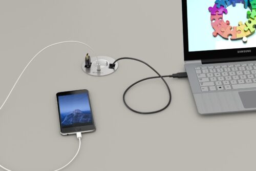 Kindermann CablePort table³ Anschlussfeld Strom USB/C + Kabel 7449000044 – Bild 2