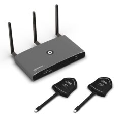 Das Klick&Show K-FX USB-C Kit vereinfacht hybride Meetings mit kabelloser Präsentation und Videokonferenzen über gängige Plattformen. Es unterstützt die drahtlose Nutzung von Displays, USB-Kameras und Audiosystemen und bietet eine sichere, leistungsstarke Verbindung.