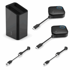 bietet flexible Konnektivität mit USB-C und HDMI für kabellose Präsentationen ohne Softwareinstallation. Einfach anschließen und sofort präsentieren!