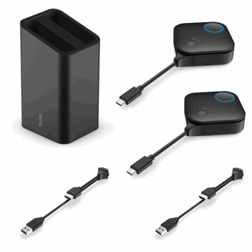 bietet flexible Konnektivität mit USB-C und HDMI für kabellose Präsentationen ohne Softwareinstallation. Einfach anschließen und sofort präsentieren!