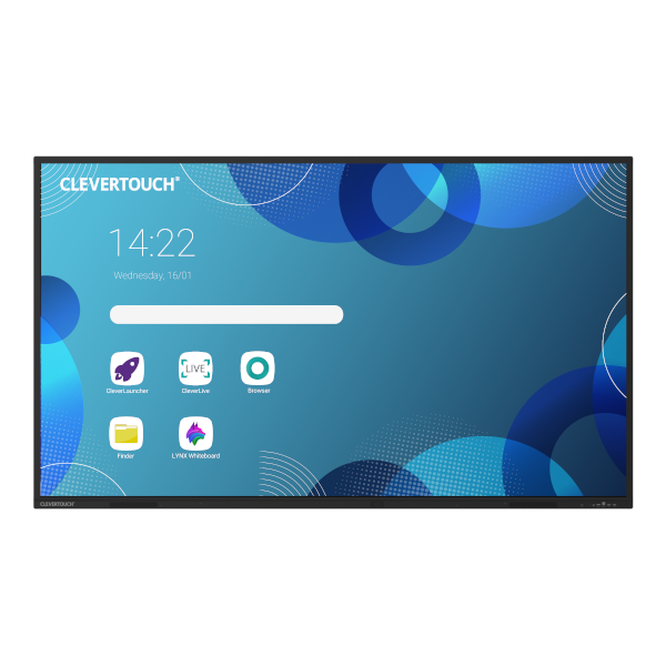 Der Clevertouch 65” Pro Serie 3 Display optimiert ihr Präsentationserlebnis enorm.