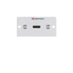 Kindermann Konnect Alu 50 - Anschlussblende USB-C 4.0 kompatibel 7444000850